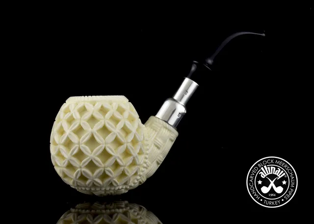 altinay-spigot-apple-meerschaumpfeife-silber-apfelform-2 image 1