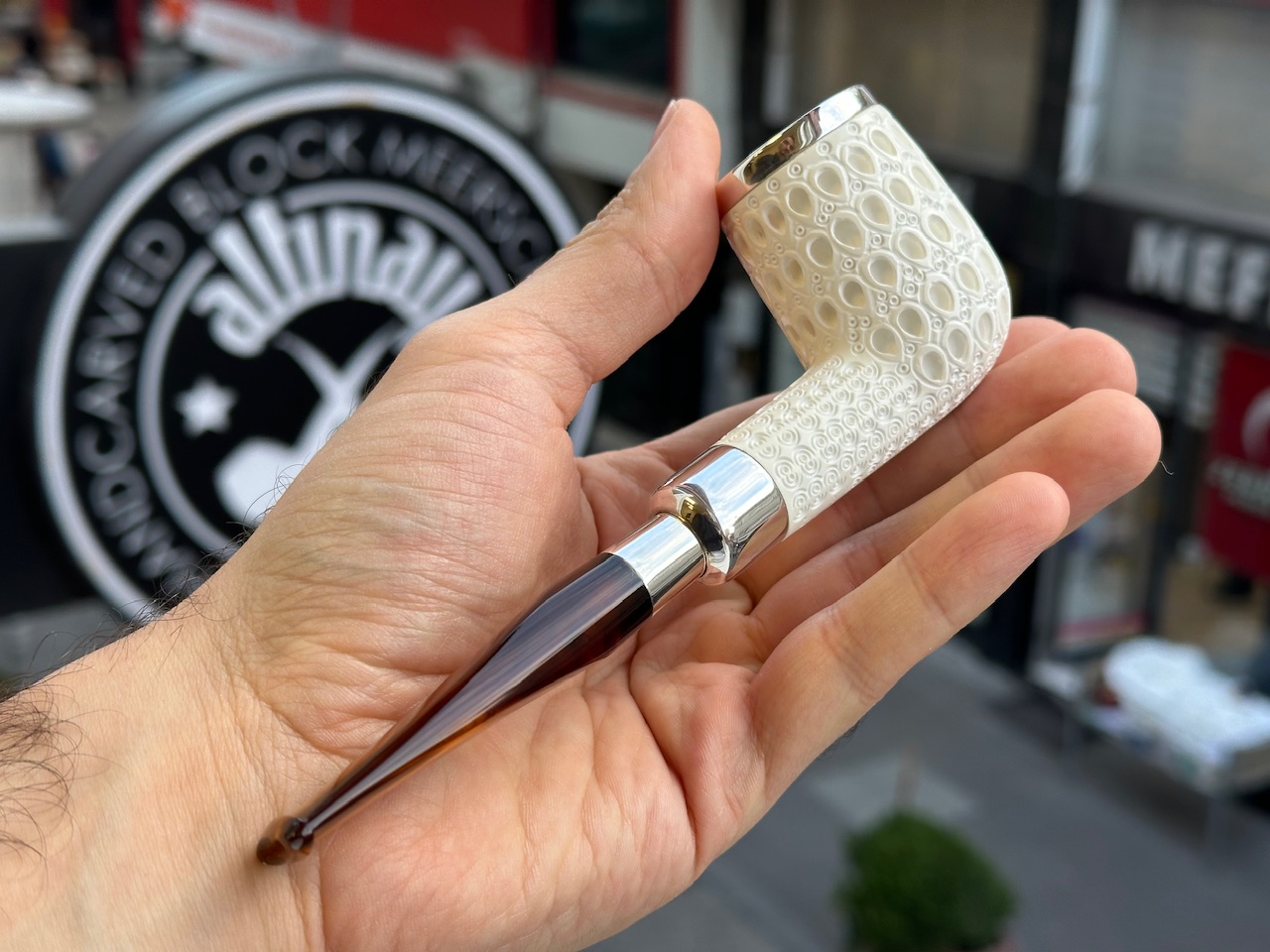 altinay-spigot-billiard-meerschaumpfeife-silber-spigot-2 image 2