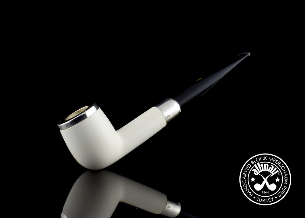 altinay-spigot-army-billiard-meerschaumpfeife-silber-3 image 2