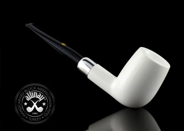 altinay-spigot-army-billiard-meerschaumpfeife-silber image 1