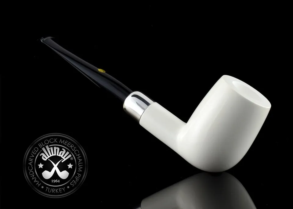 altinay-spigot-army-billiard-meerschaumpfeife-silber image 1