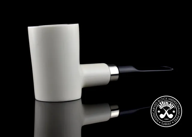 altinay-classic-poker-meerschaumpfeife-silberband image 1