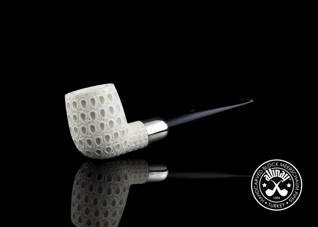 altinay-spigot-billiard-army-meerschaumpfeife-silber-2 image 1
