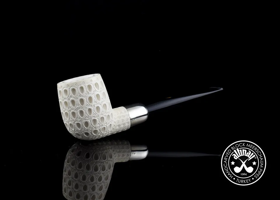 altinay-spigot-billiard-army-meerschaumpfeife-silber-2 image 1