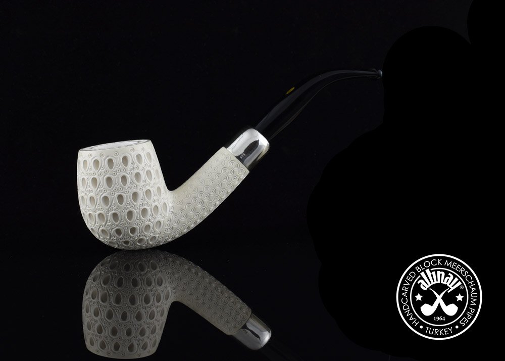 altinay-spigot-bent-billiard-silver-army-meerschaumpfeife image 5