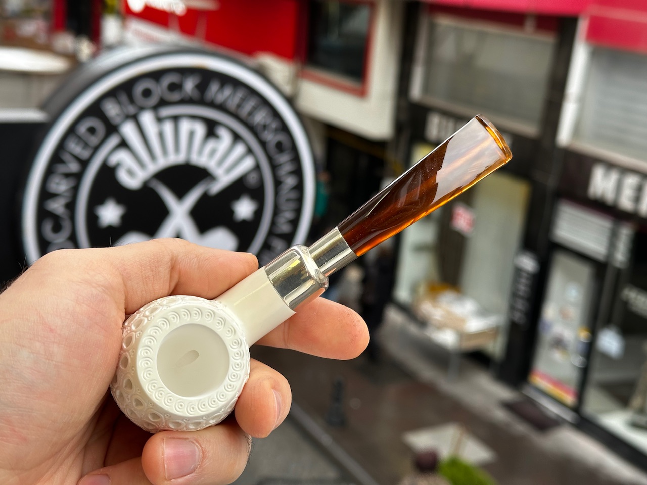 altinay-spigot-army-apple-silver-meerschaumpfeife image 4