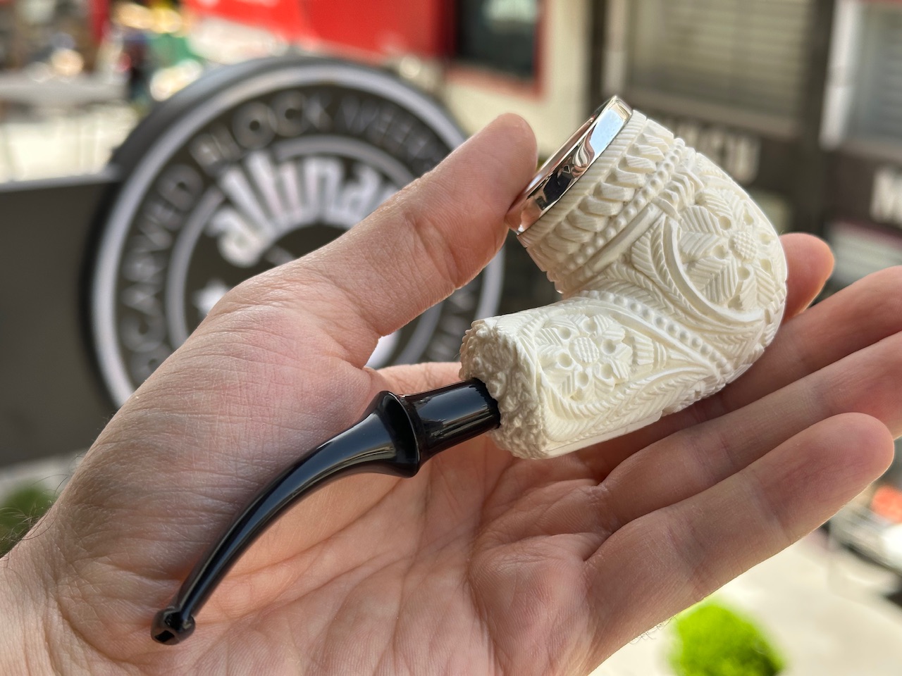 altinay-classic-top-silver-billiard-meerschaumpfeife-glatt image 4