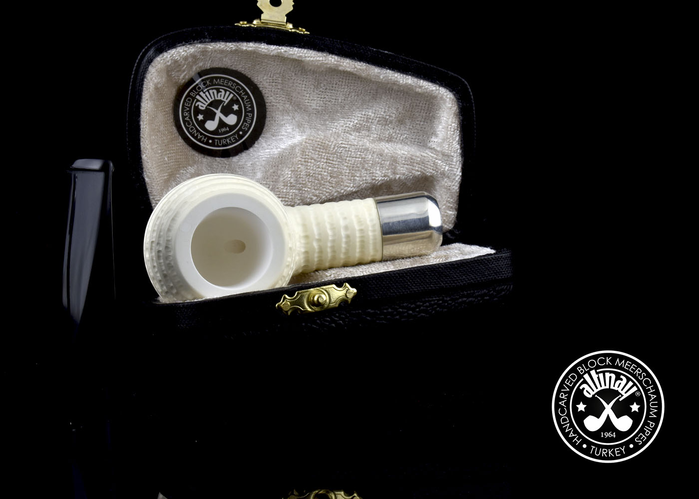 altinay-spigot-army-apple-meerschaumpfeife-silberring image 8