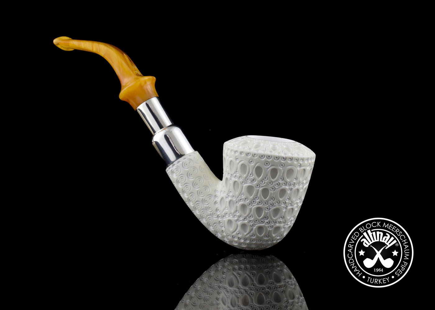 altinay-spigot-army-dublin-silver-tabakpfeife-meerschaum image 1