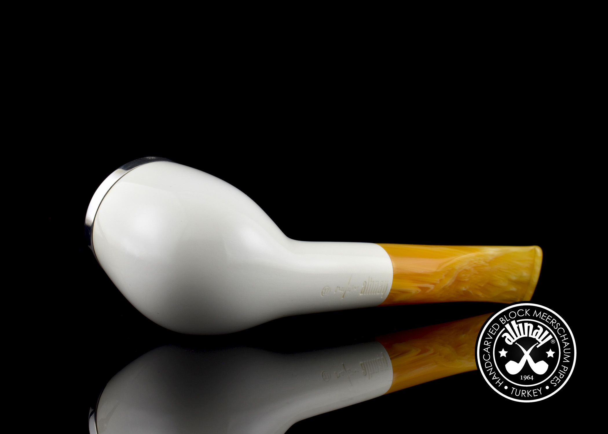 altinay-classic-top-silver-billiard-meerschaumpfeife-4 image 3