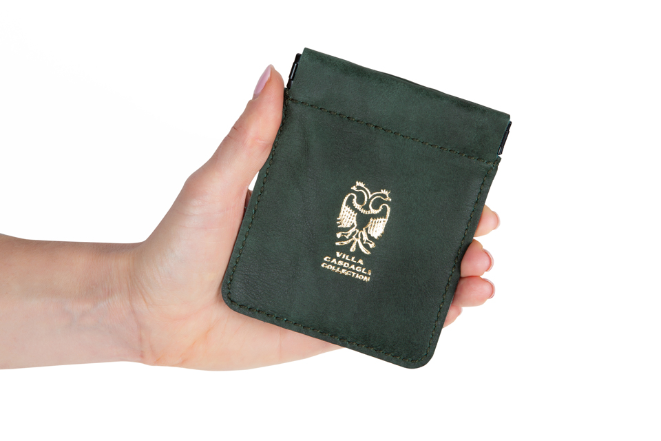 villa-casdagli-leather-pouch-wallet-lederetui-gr-n image 1
