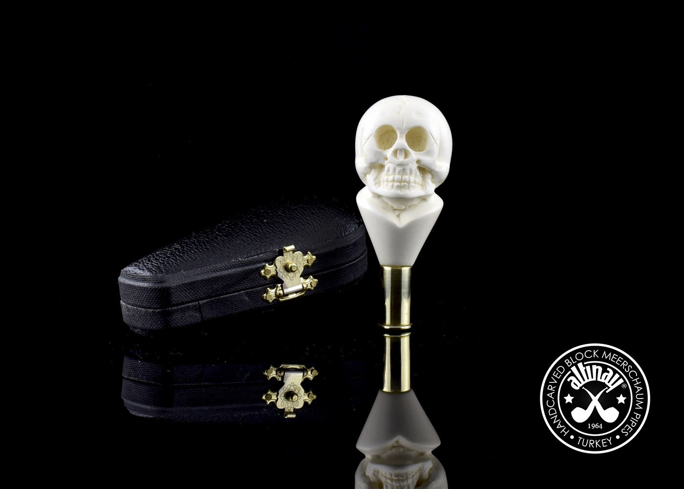 altinay-skull-meerschaum-stopfer-mit-h-lse image 3