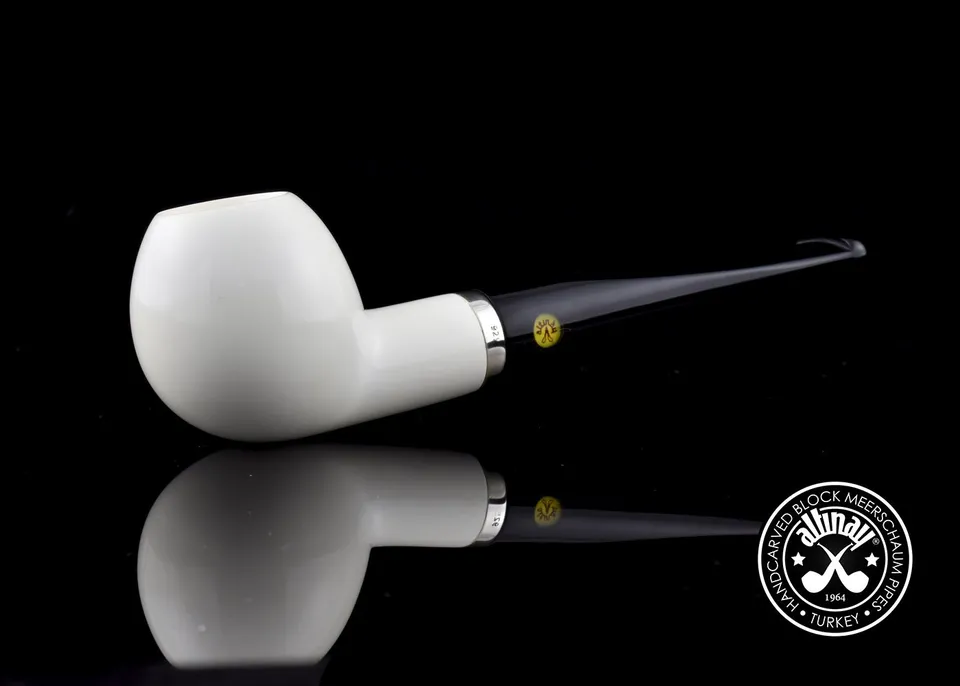 altinay-classic-apple-meerschaumpfeife-silberring-natur image 1