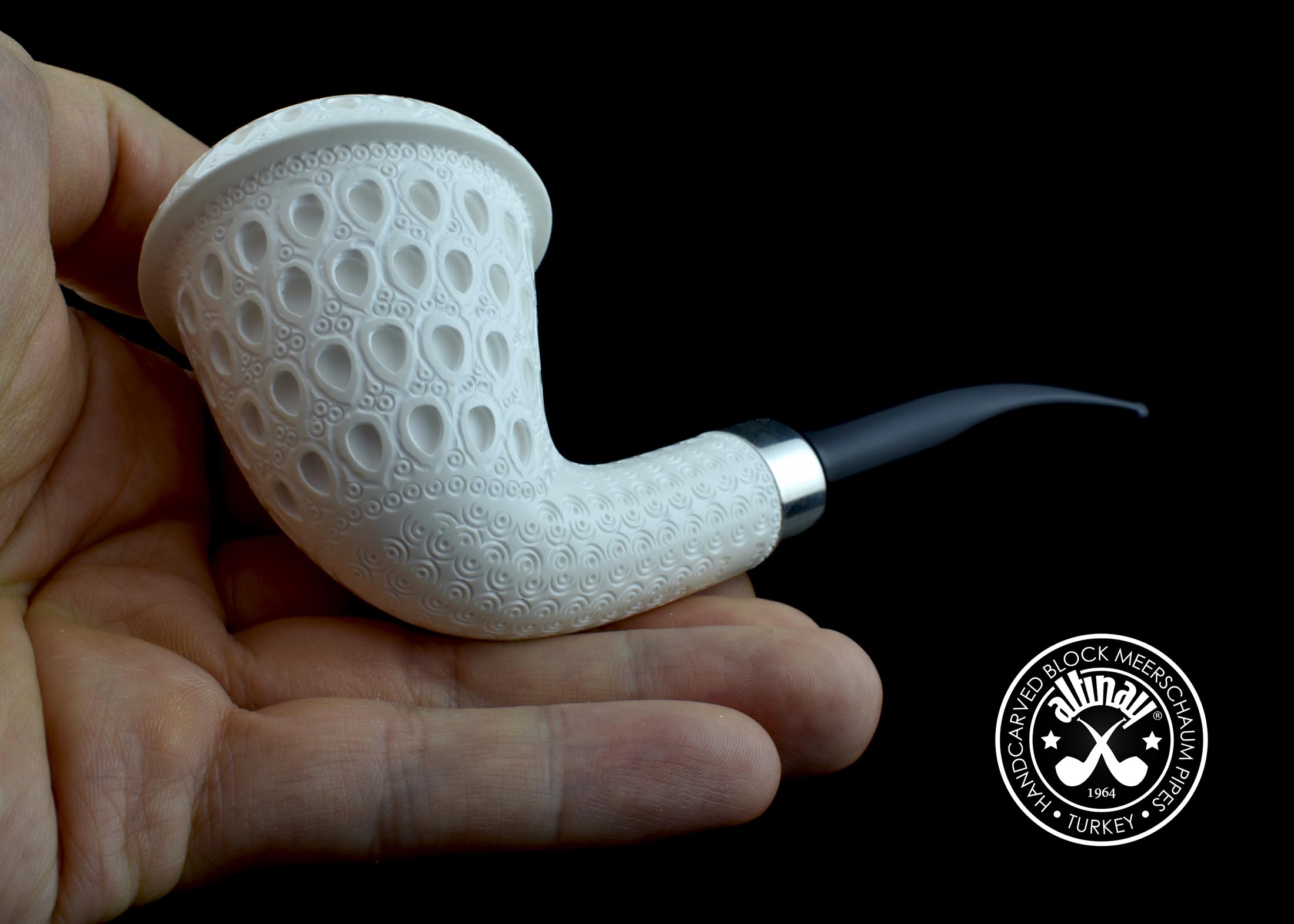 altinay-calabash-meerschaumpfeife-mit-silberband-natur image 4