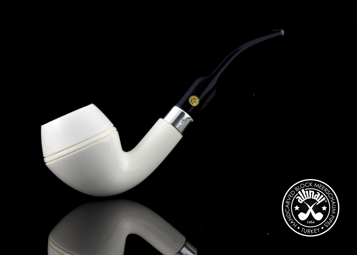 altinay-classic-rhodesian-meerschaumpfeife-silberring-2 image 3