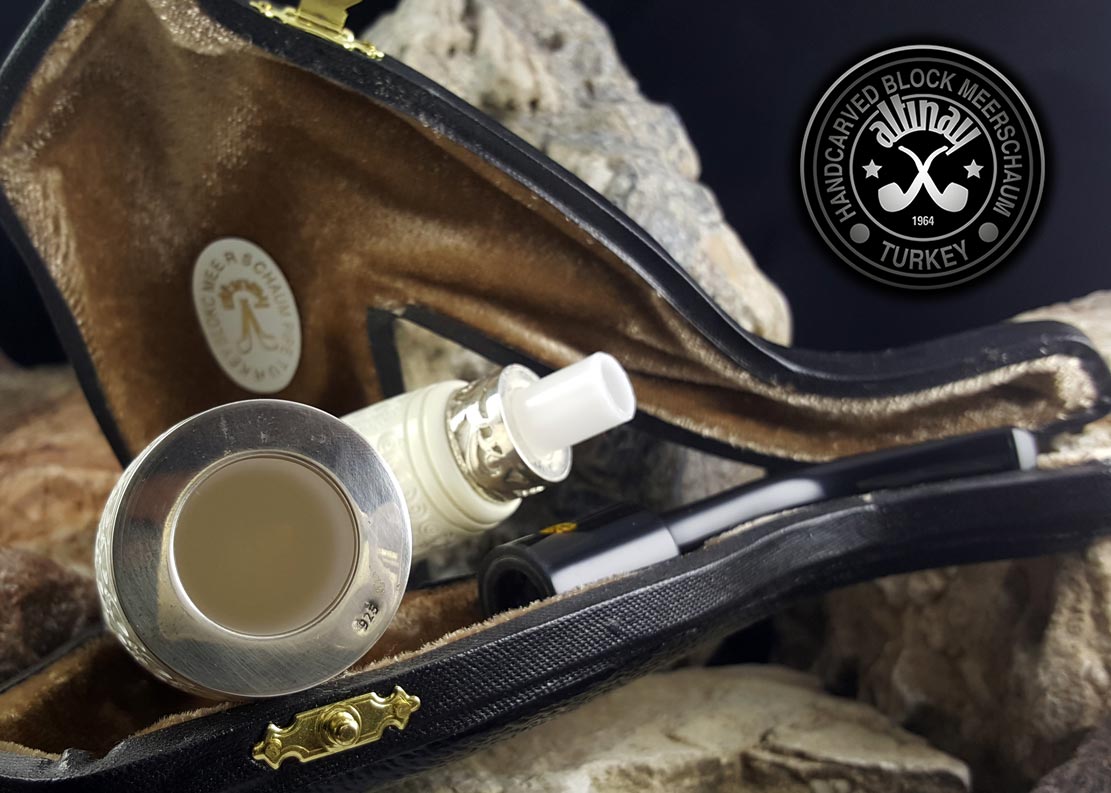 altinay-classic-sitter-chimney-meerschaumpfeife-silber image 5