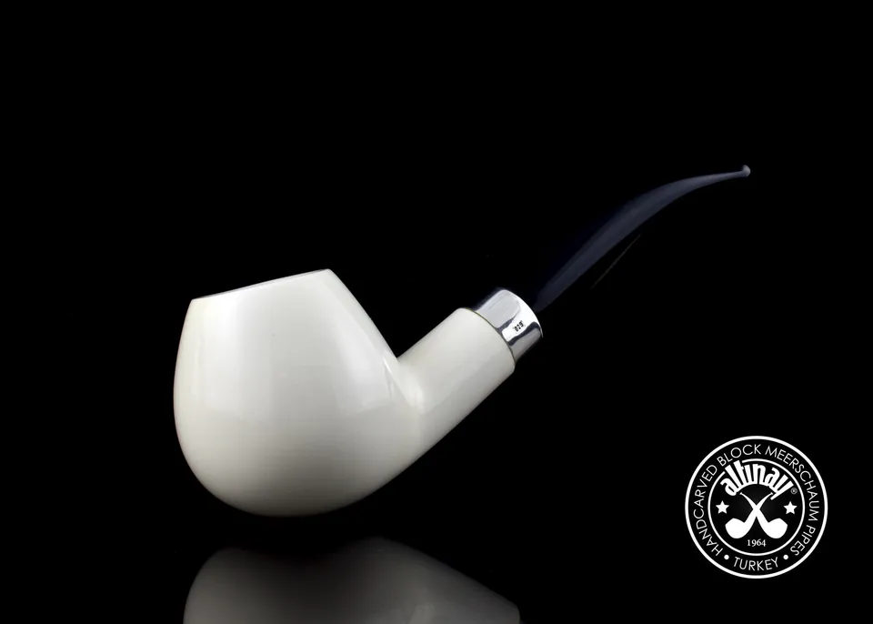 altinay-classic-meerschaum-apple-tabakpfeife-glatt-natur image 1