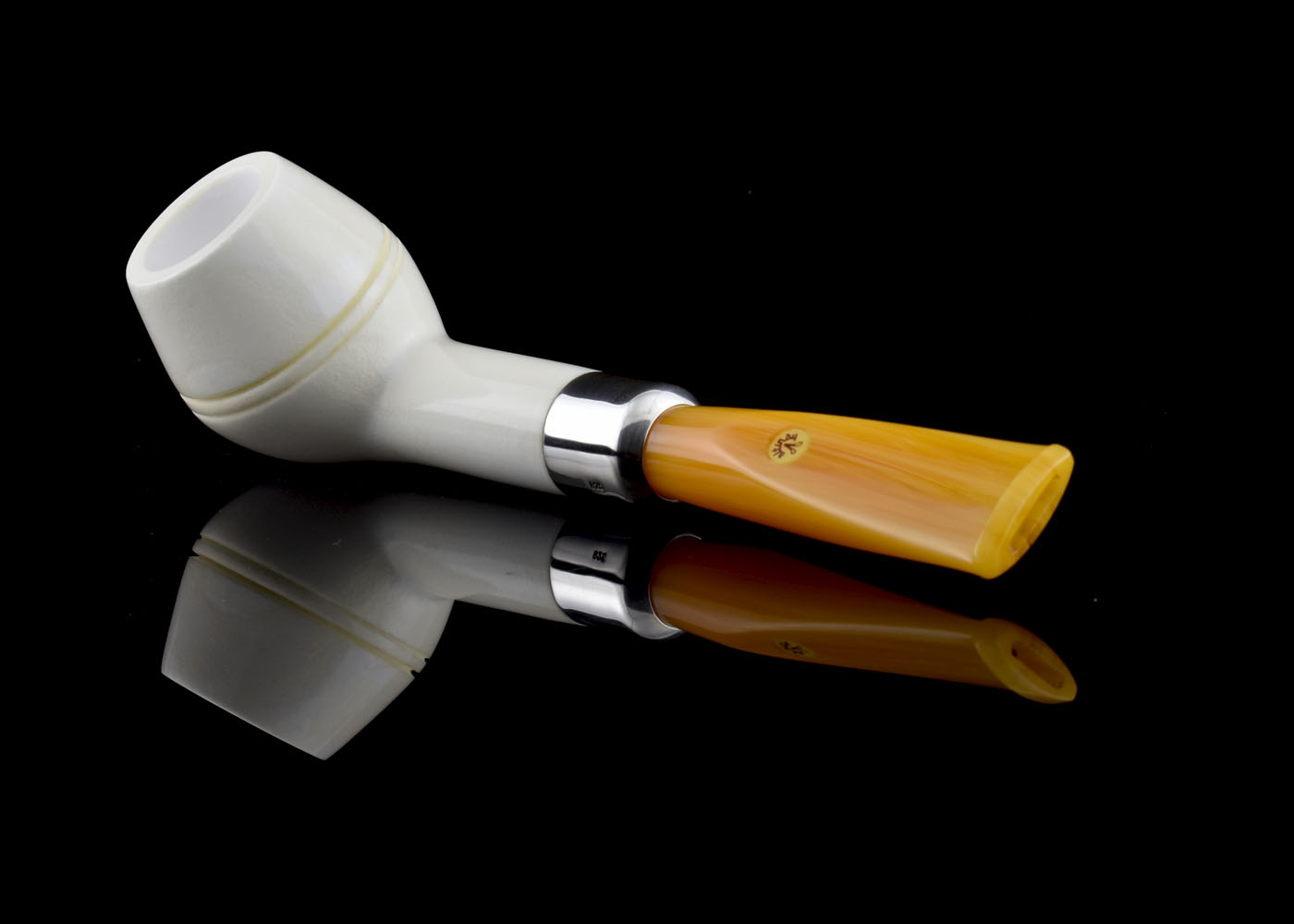 altinay-translucent-rhodesian-meerschaumpfeife-silber-army image 5