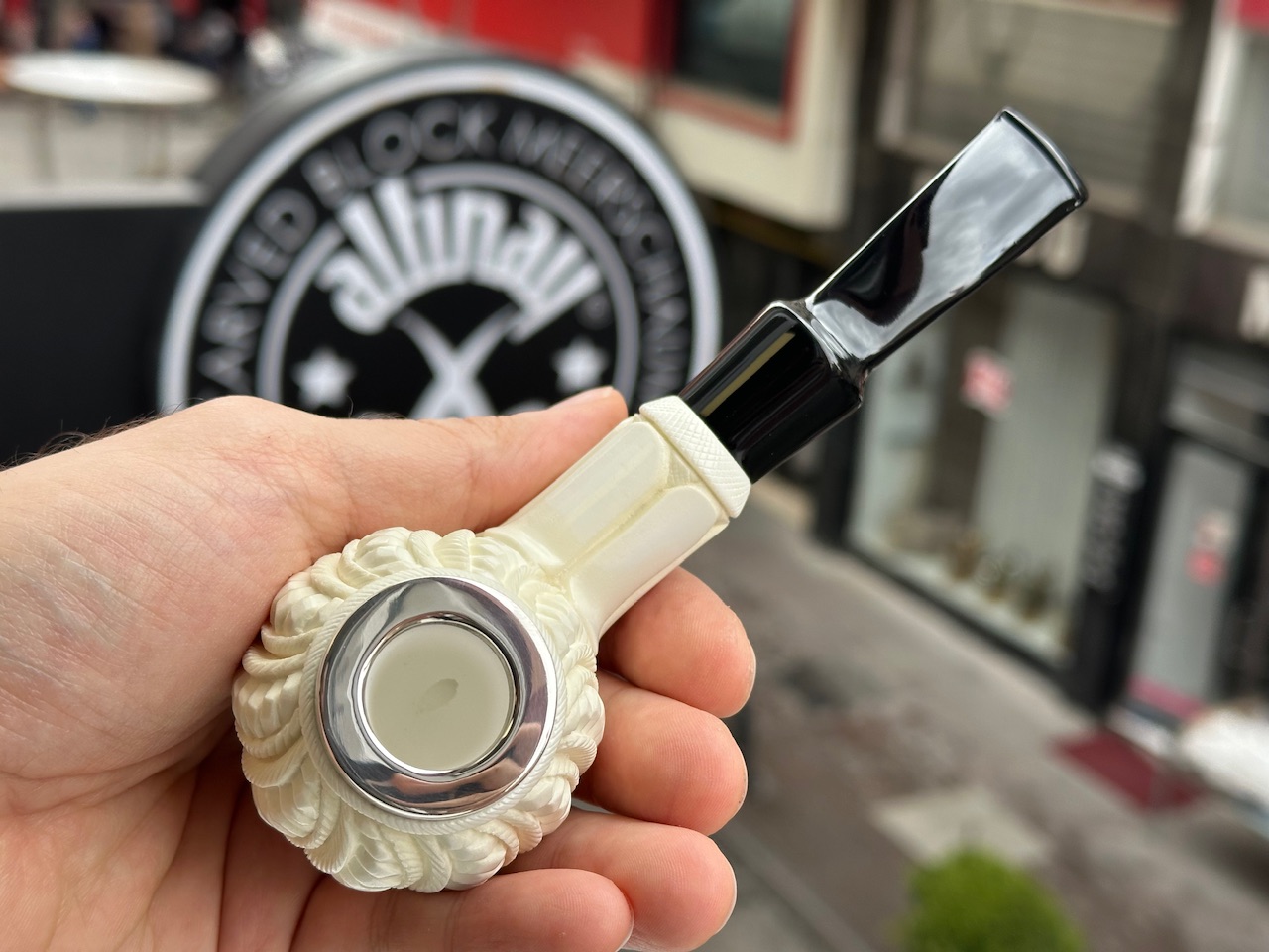 altinay-classic-ottoman-orb-meerschaumpfeife-silber image 5