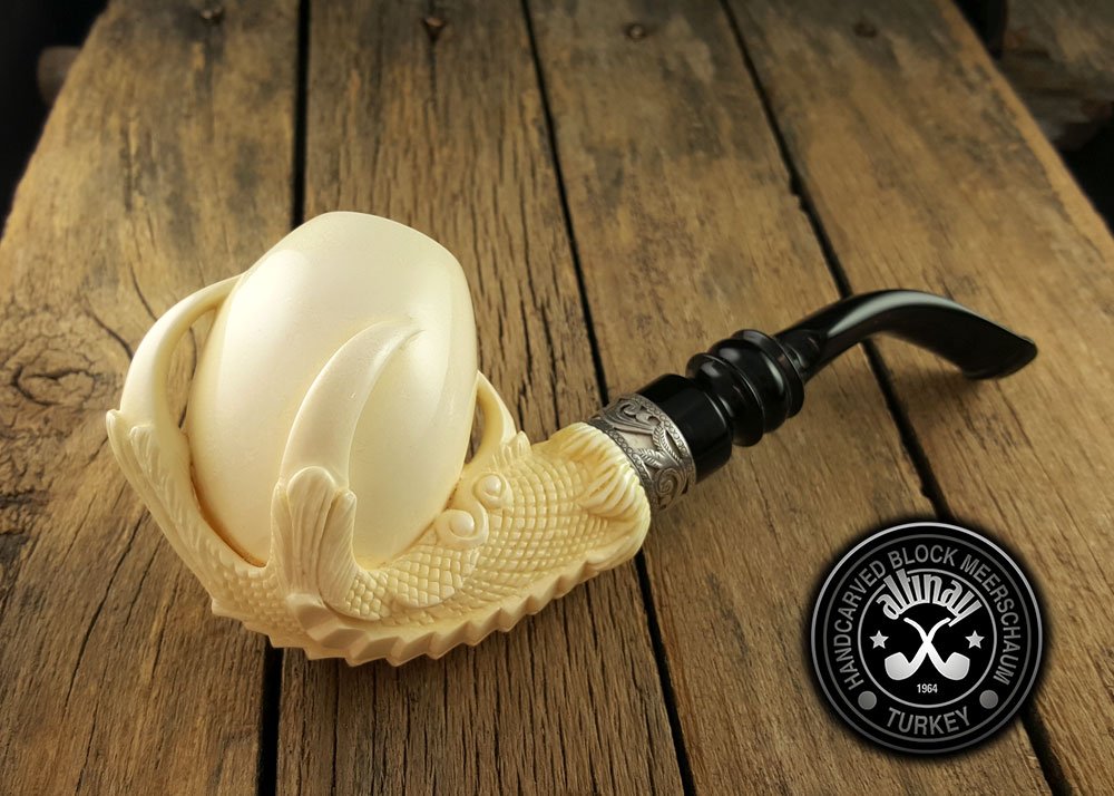 altinay-eagle-s-claw-meerschaumpfeife-silberring-etui image 1