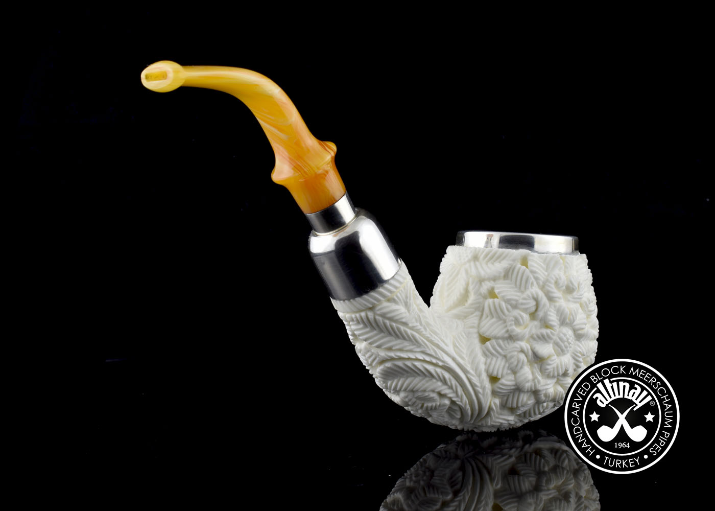 altinay-spigot-apple-meerschaumpfeife-silber-rund image 7