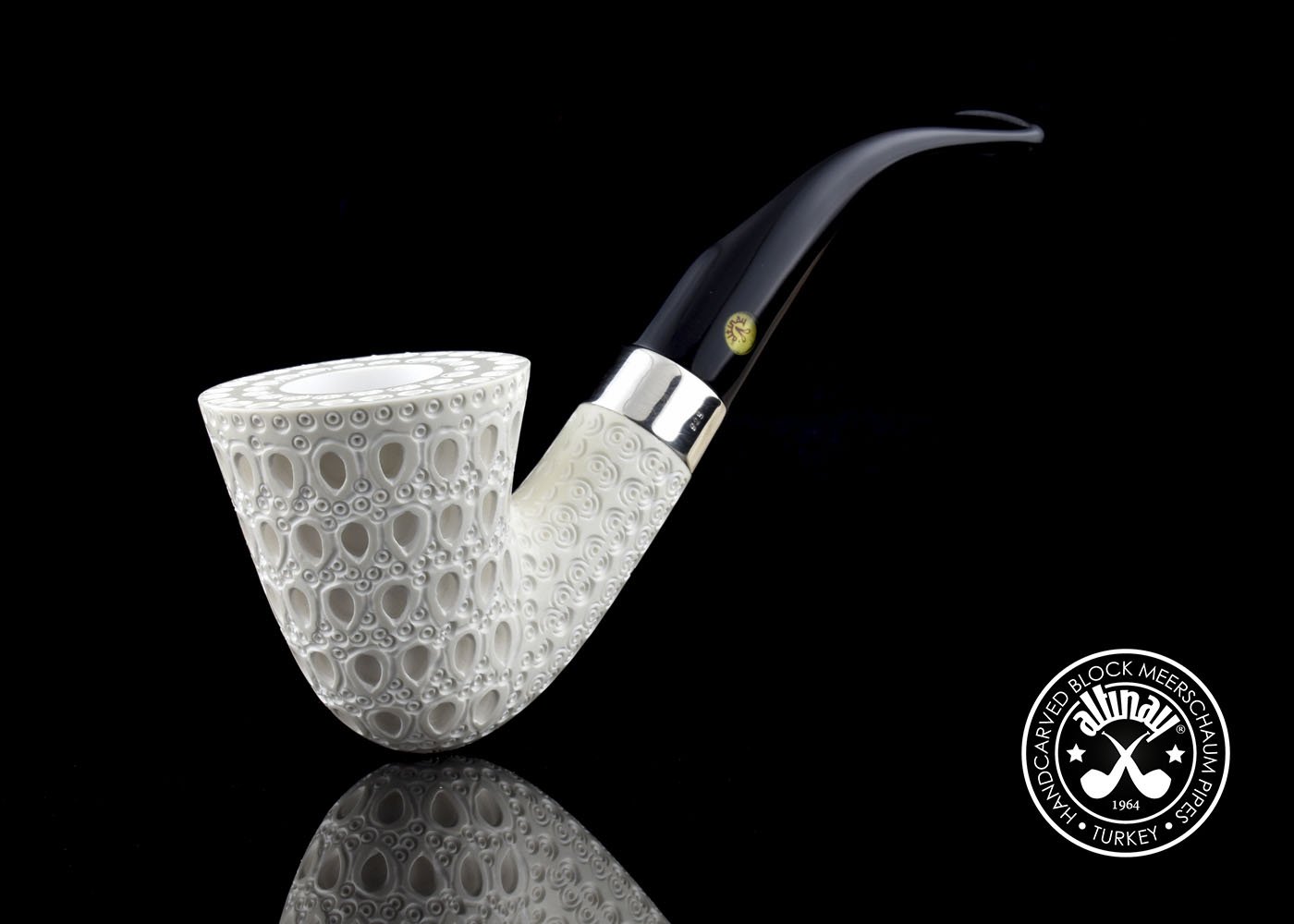 altinay-classic-dublin-meerschaumpfeife-silberband-2 image 1