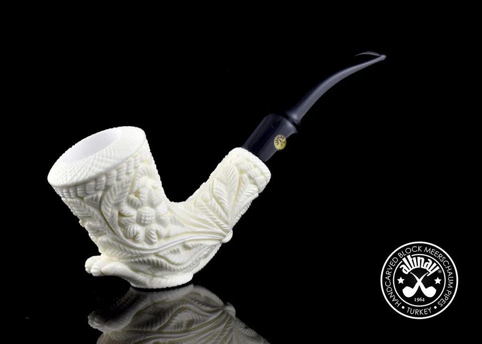 altinay-classic-fancy-meerschaumpfeife-geschnitzt-natur image 1