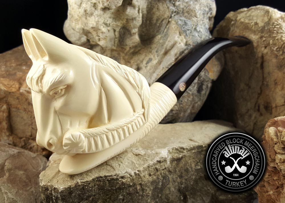 altinay-classic-horse-meerschaumpfeife-pferdekopf-figur image 1