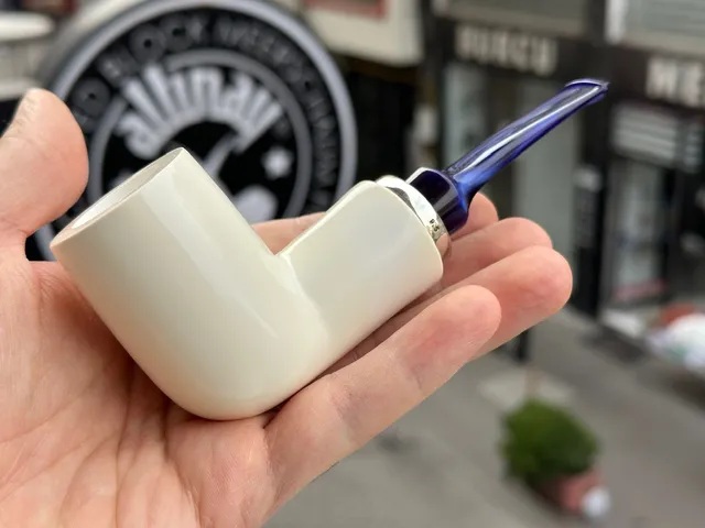 altinay-reverse-calabash-billiard-meerschaumpfeife-silber image 1