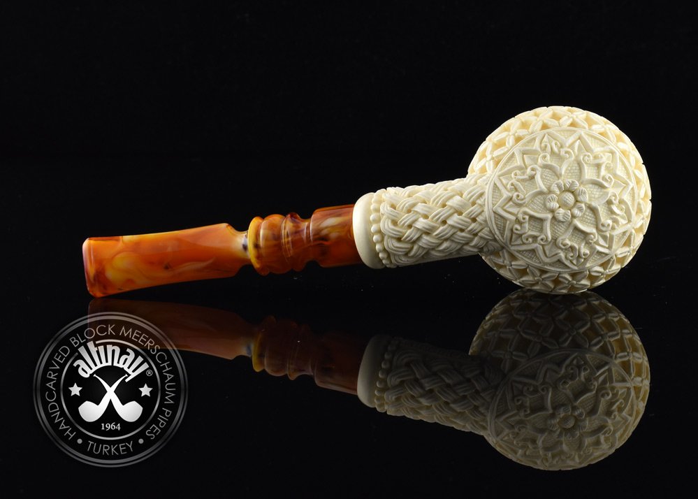 altinay-classic-deep-carved-apple-meerschaumpfeife image 3