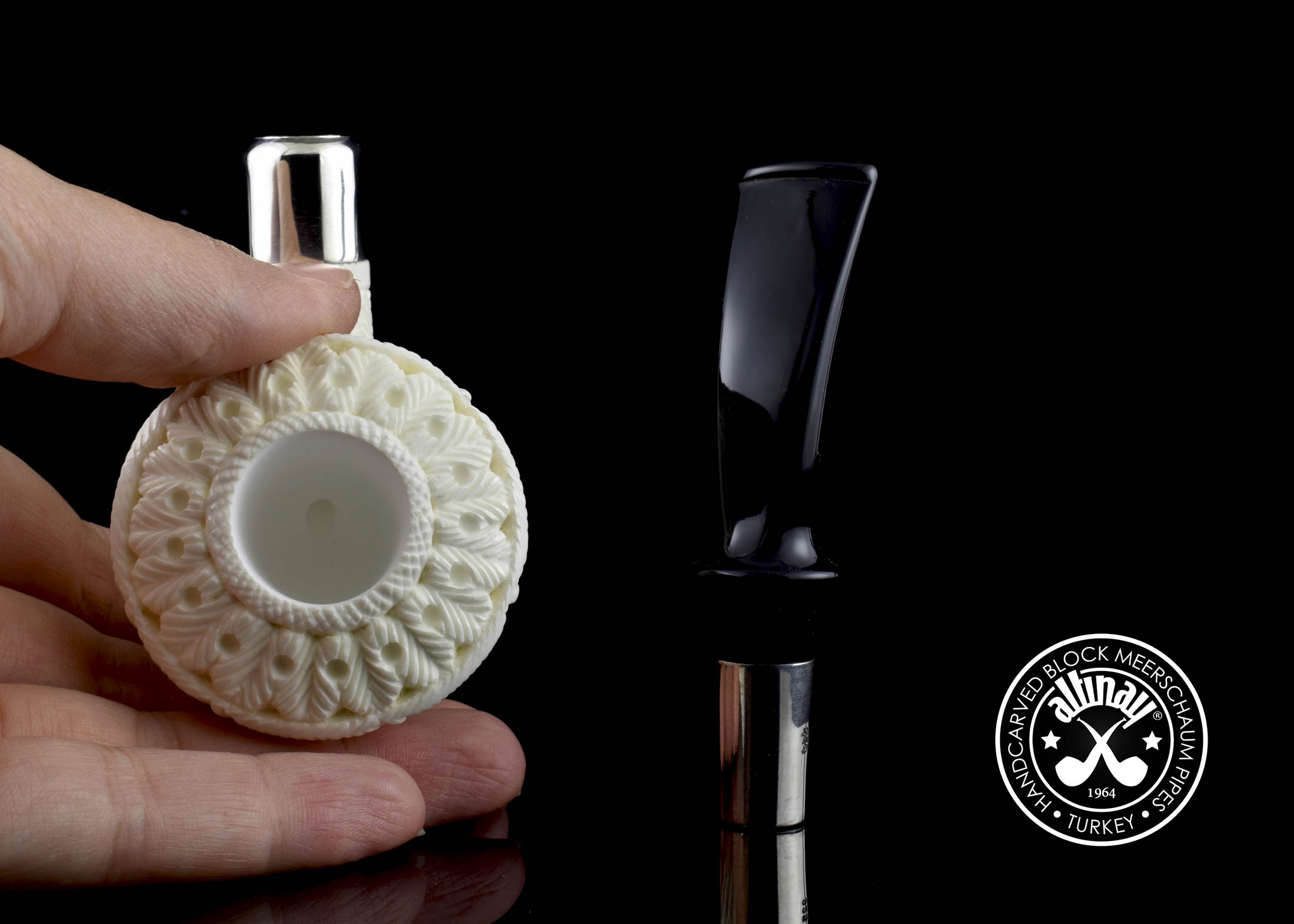 altinay-spigot-dublin-52218-meerschaumpfeife-silber image 4