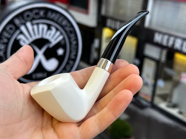 altinay-classic-panel-meerschaumpfeife-silberband image 1