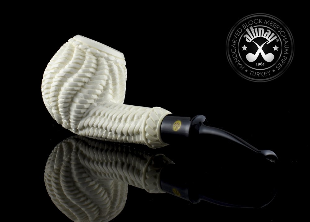 altinay-classic-apple-meerschaumpfeife-halbbent-geschnitzt image 2