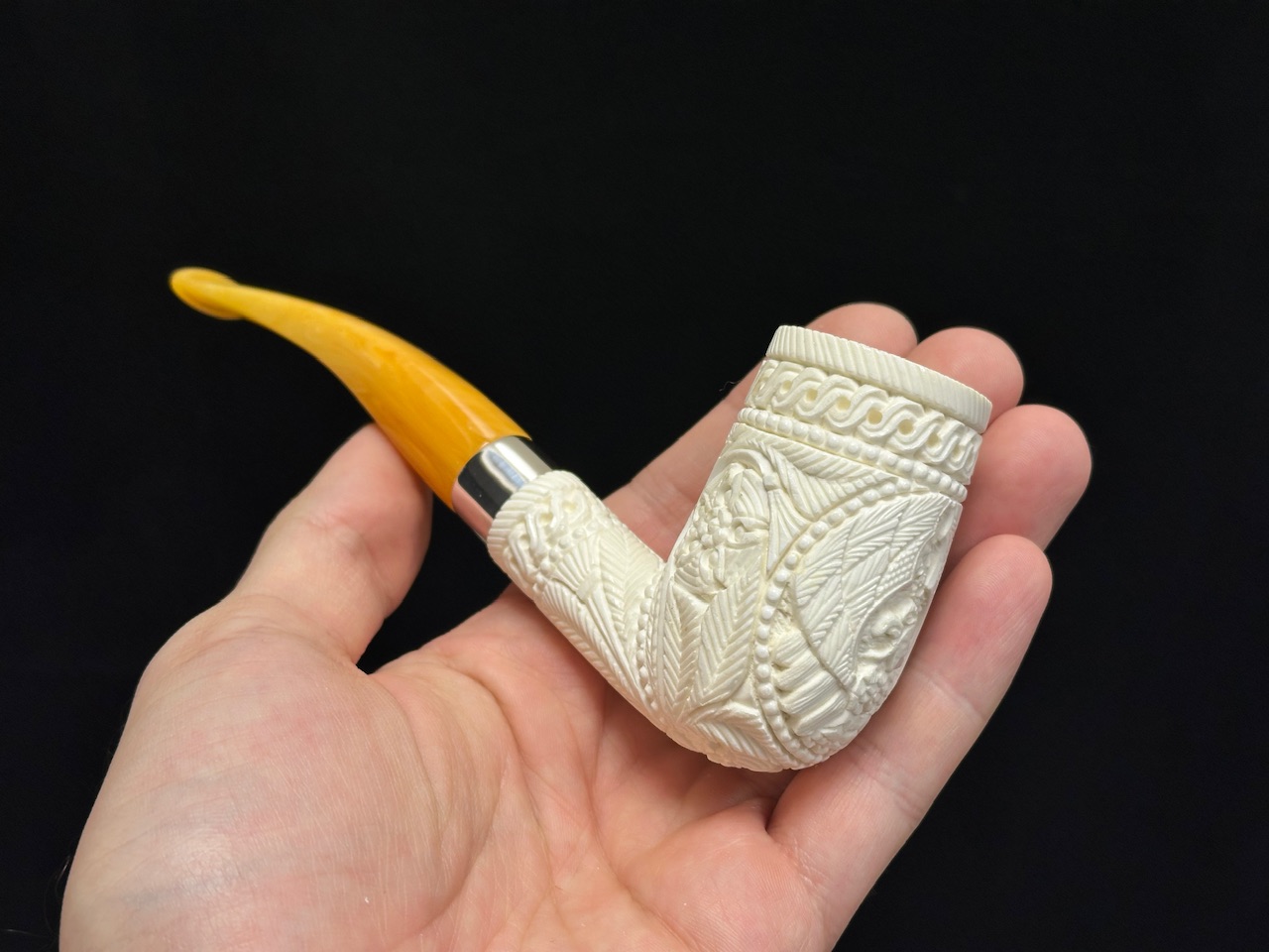 altinay-classic-billiard-meerschaumpfeife-mit-silberband-3 image 4
