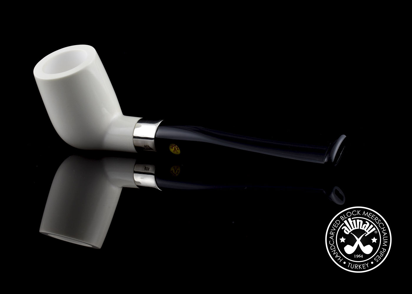 altinay-classic-billiard-meerschaumpfeife-mit-silberband-5 image 4