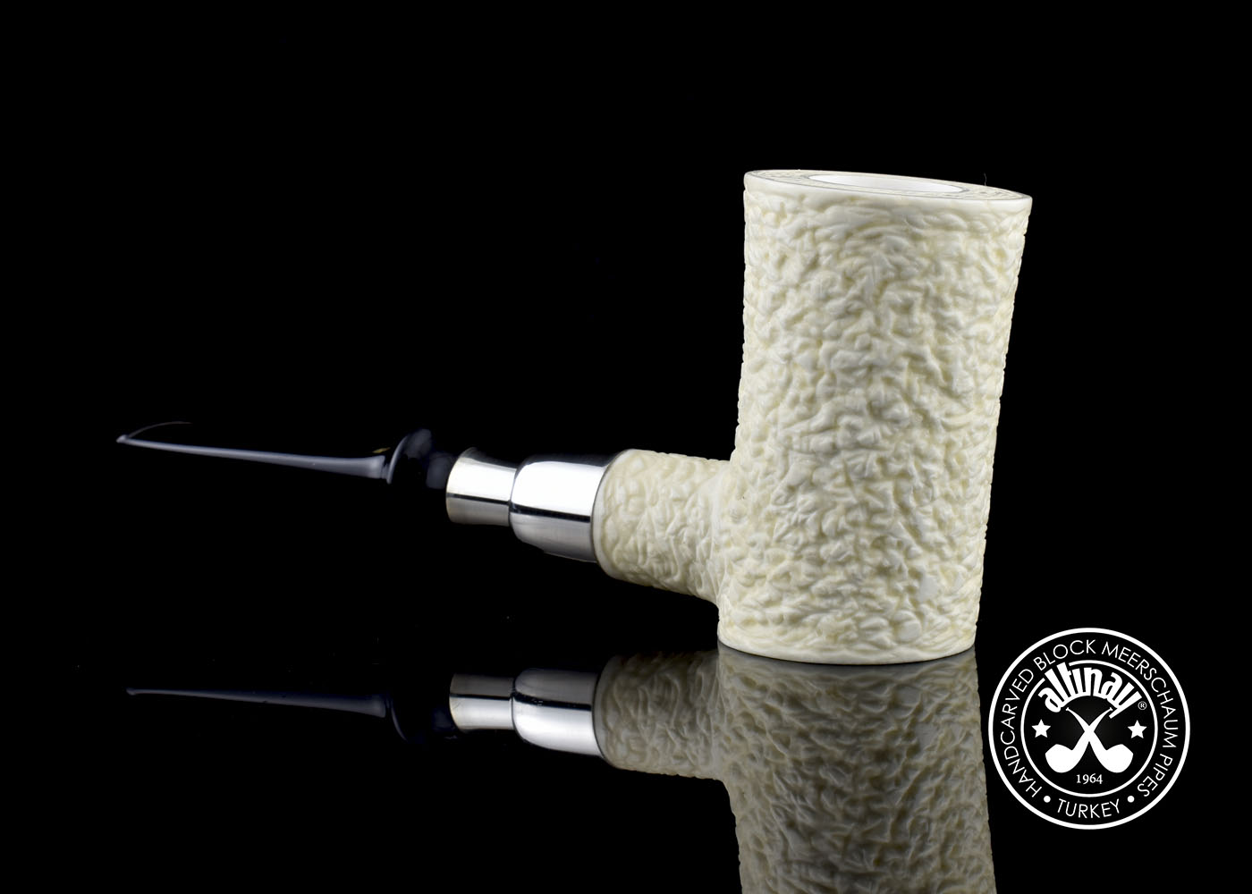 altinay-spigot-poker-meerschaumpfeife-silberring image 5