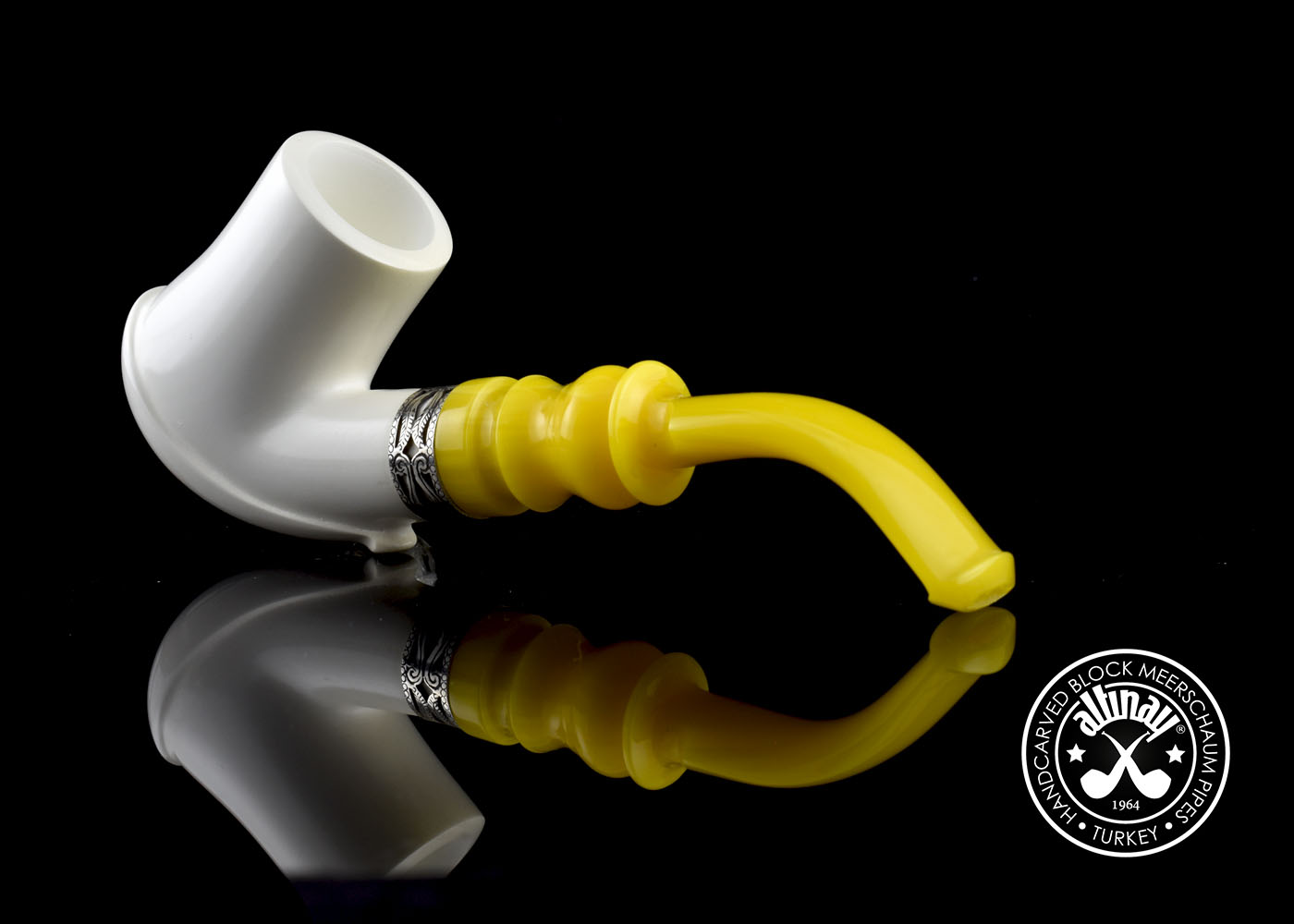 altinay-classic-bent-meerschaumpfeife-silberband-gebogen-2 image 4