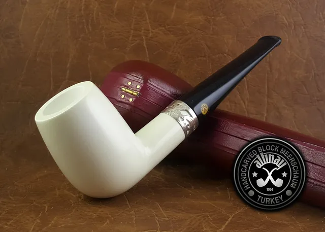 altinay-classic-billiard-meerschaumpfeife-mit-silberband-4 image 1