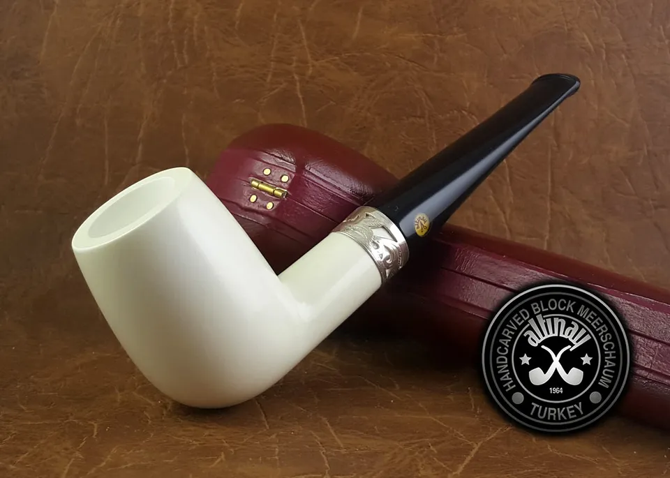 altinay-classic-billiard-meerschaumpfeife-mit-silberband-4 image 1