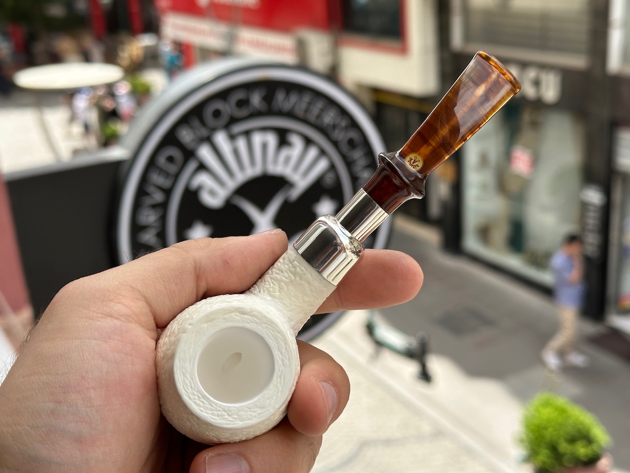 altinay-spigot-army-apple-meerschaumpfeife-silber-spigot image 4
