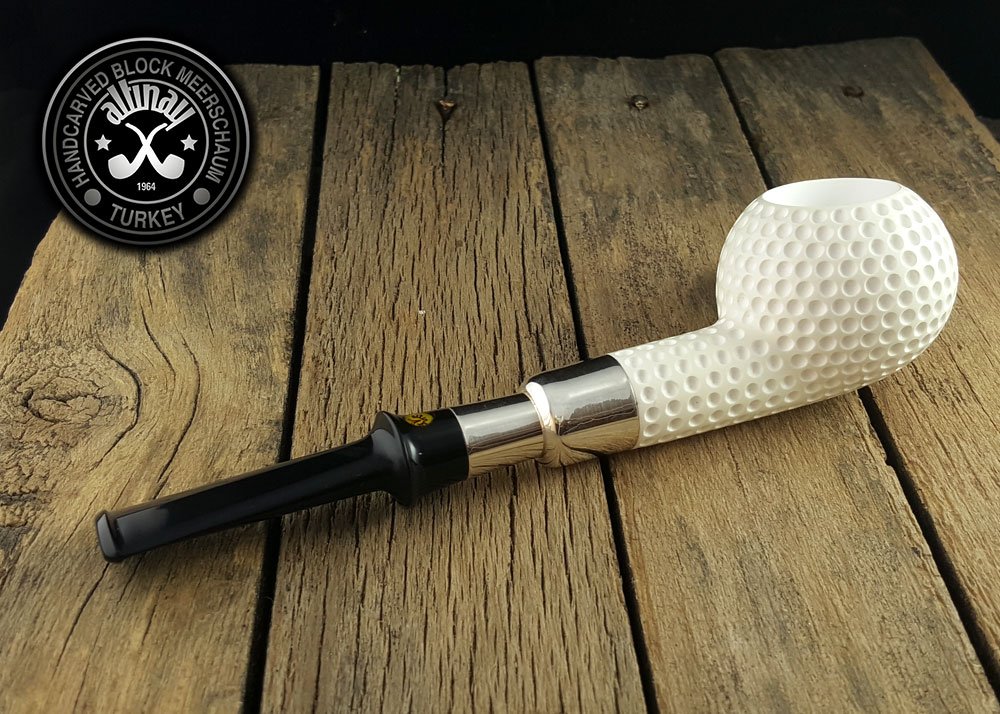 altinay-spigot-golf-silver-spigot-meerschaumpfeife-mit-etui image 3