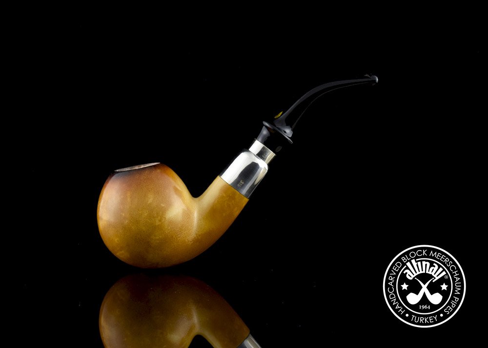 altinay-lee-van-cleef-28114-meerschaumpfeife-ball-silber-spigot image 2
