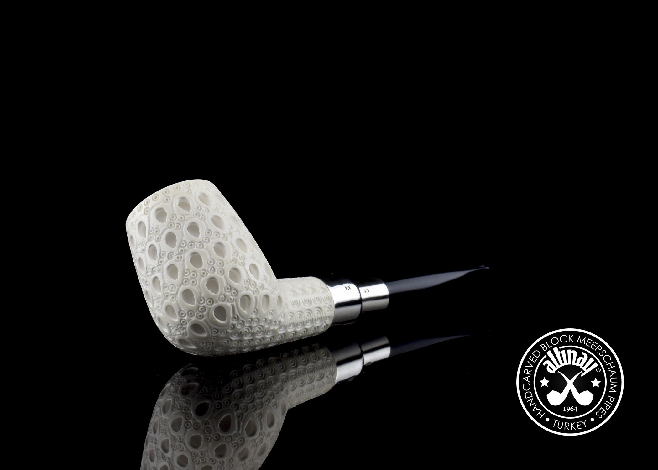 altinay-spigot-billiard-meerschaumpfeife-silber-2 image 4
