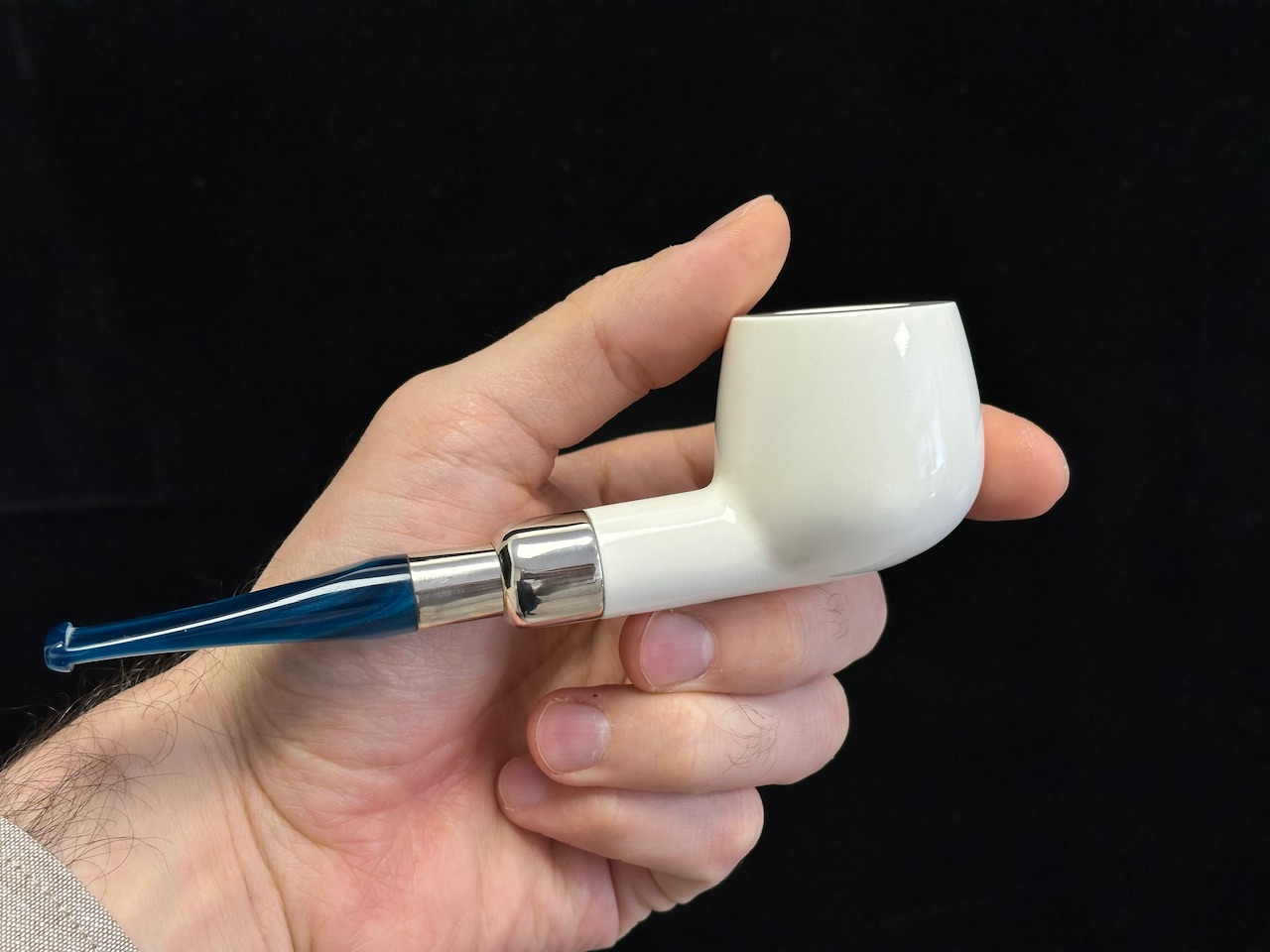 altinay-spigot-apple-meerschaumpfeife-silberring-2 image 3