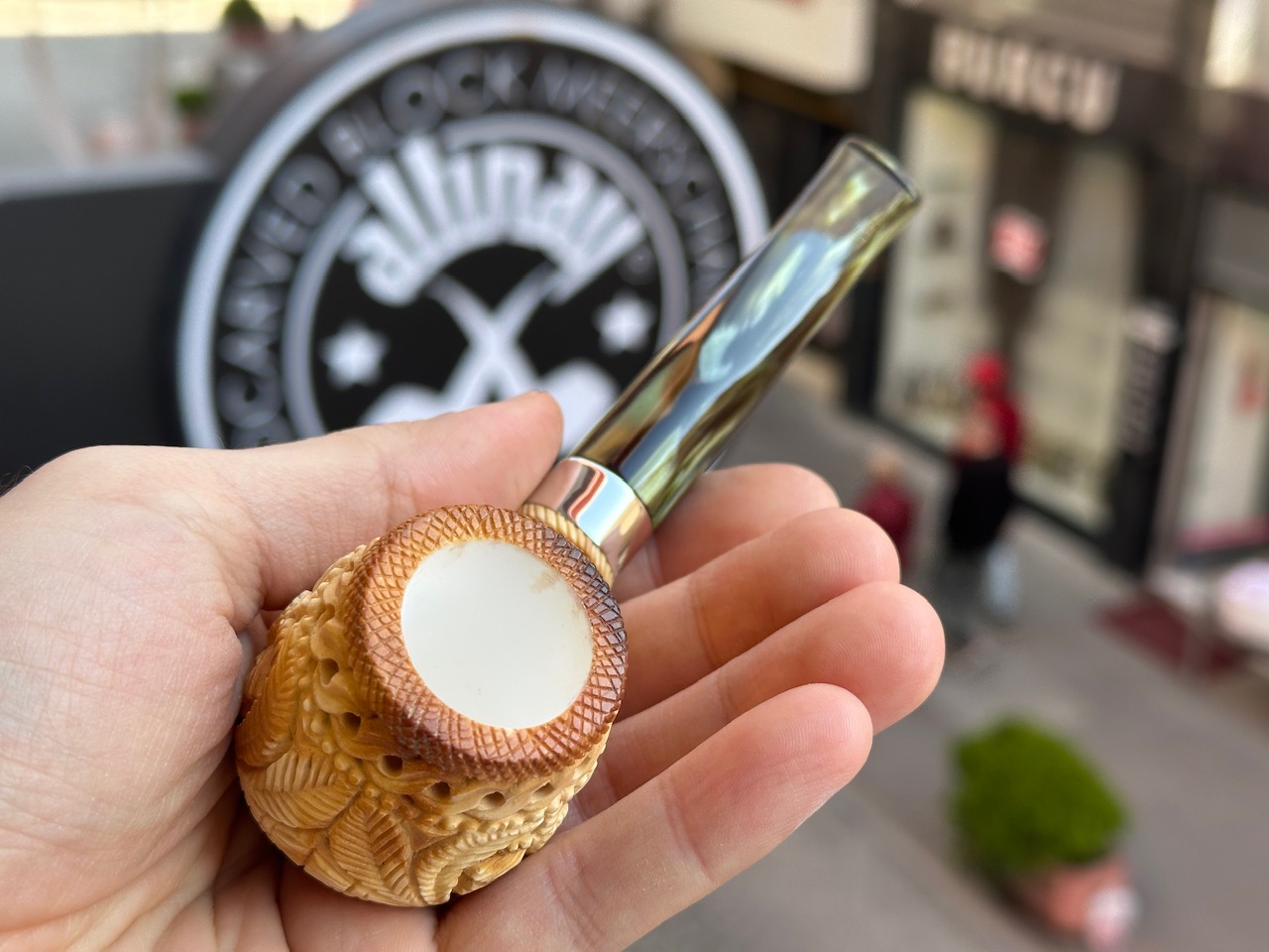altinay-calcined-billiard-meerschaumpfeife-silberring image 6