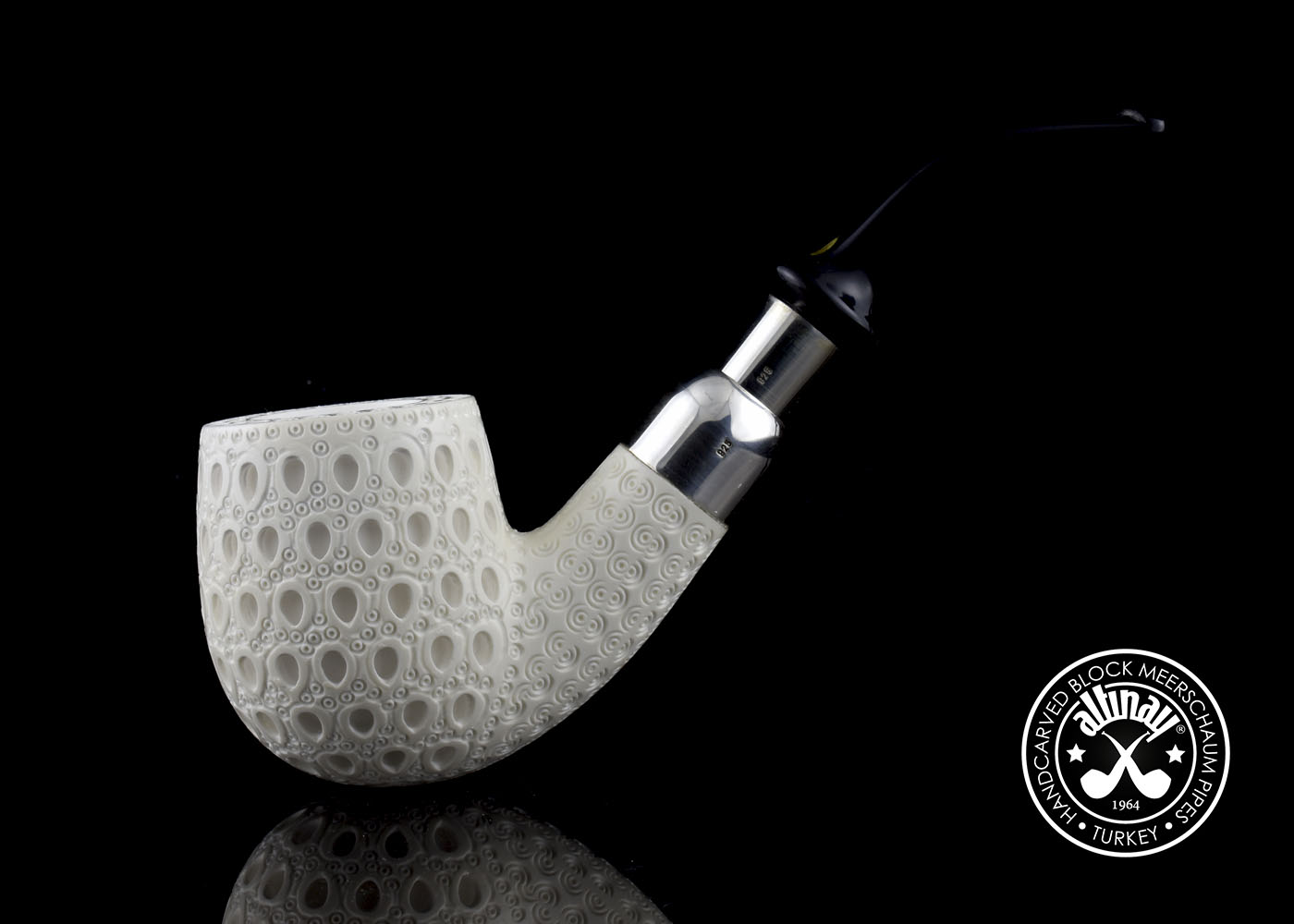 altinay-spigot-billiard-meerschaumpfeife-silber-spigo-2 image 2