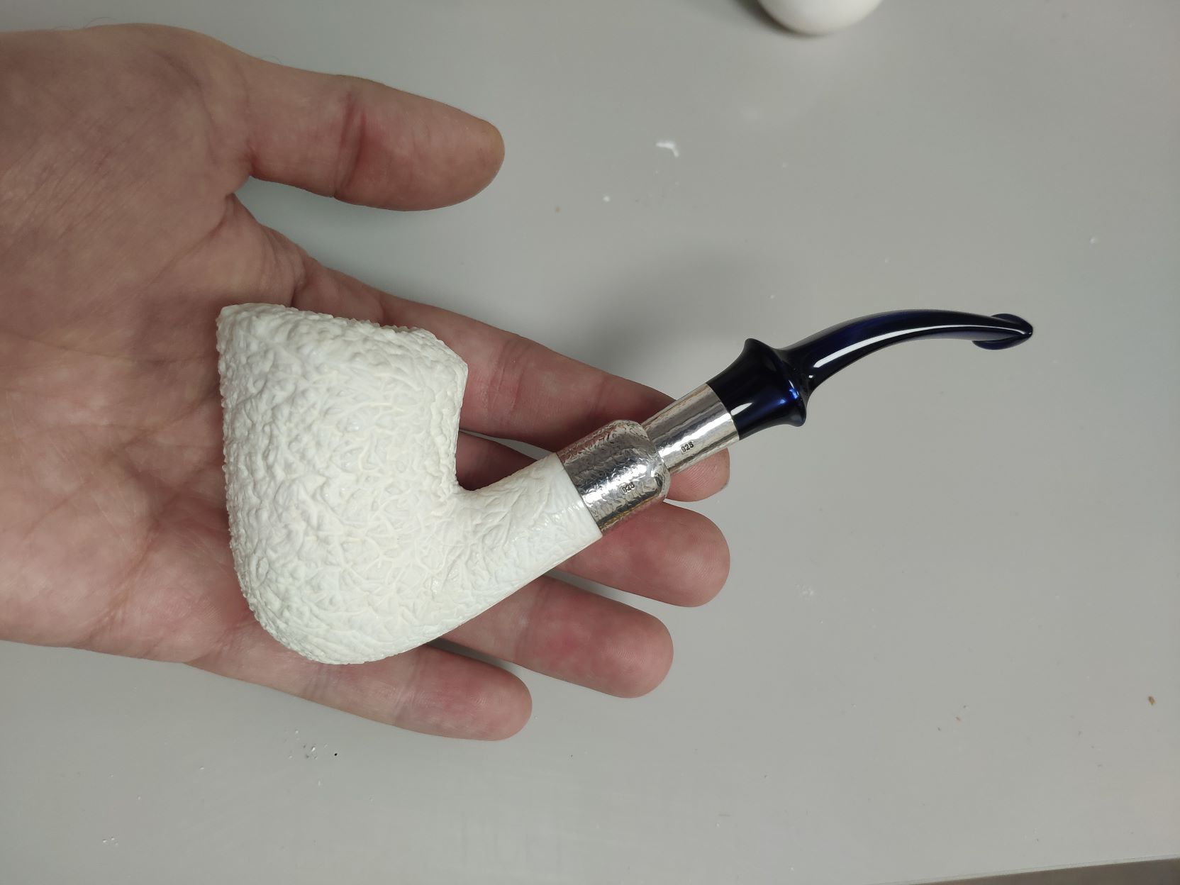 altinay-dublin-silber-spigot-meerschaumpfeife-natur-spigot image 1