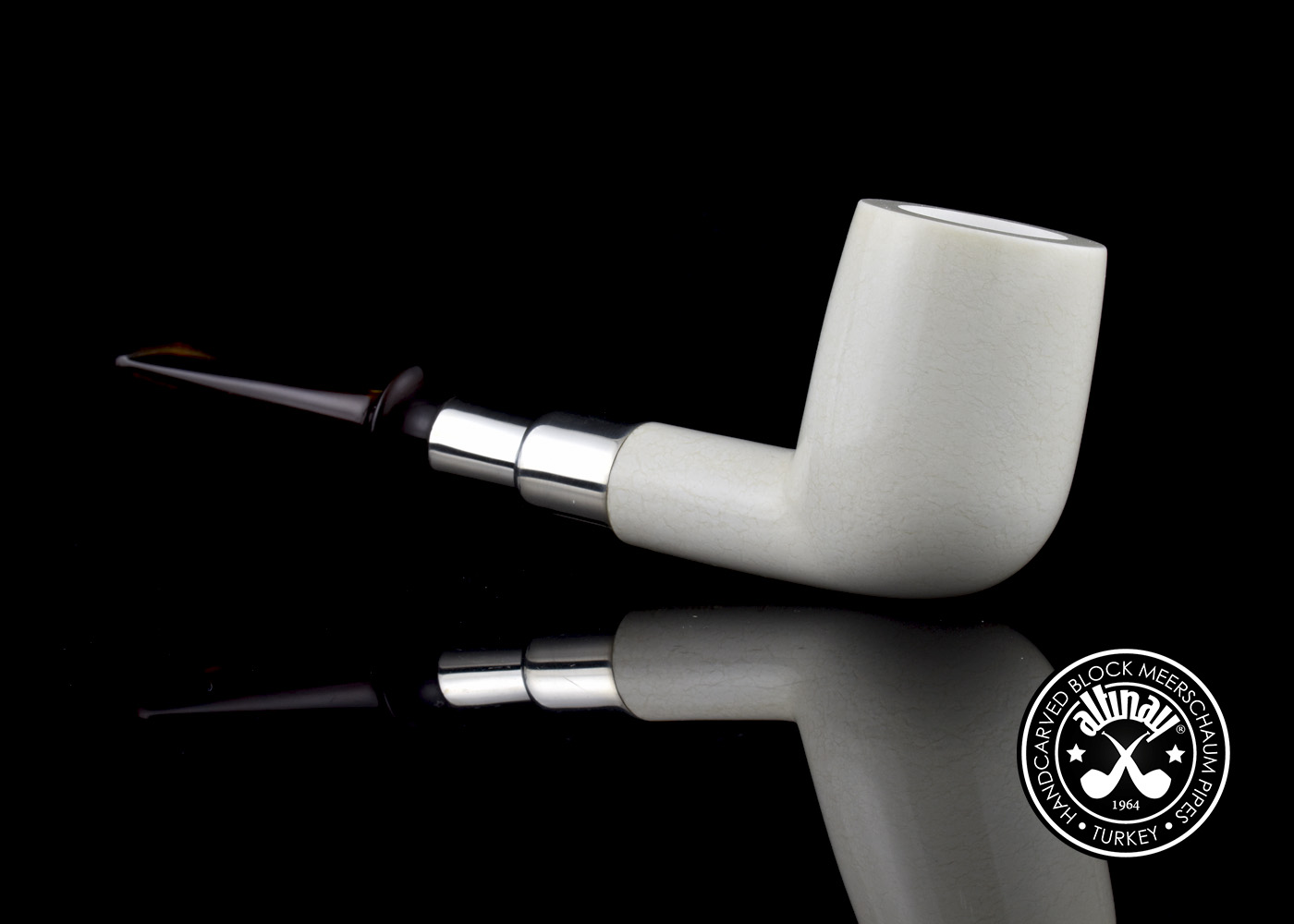 altinay-translucent-billard-meerschaumpfeife-silberspigot image 4