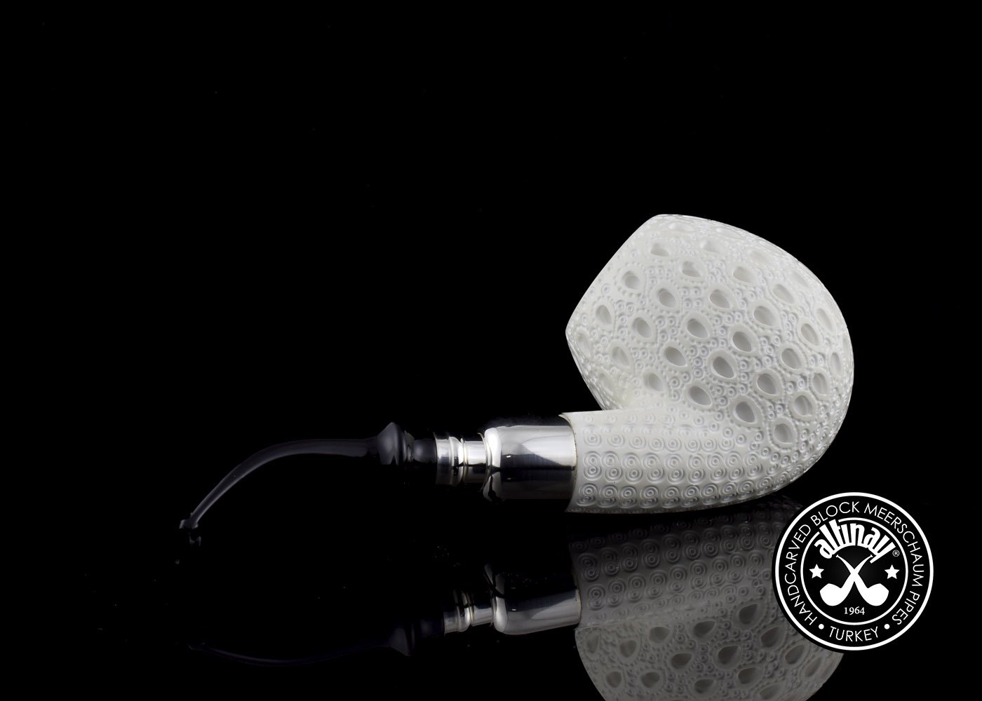 altinay-spigot-bent-apple-meerschaumpfeife-silber-spigot image 5