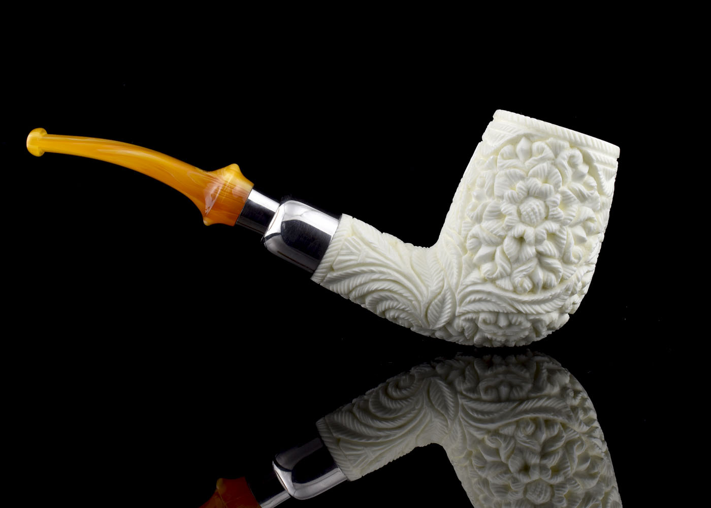 altinay-spigot-xl-billiard-meerschaumpfeife-silber-gro image 3